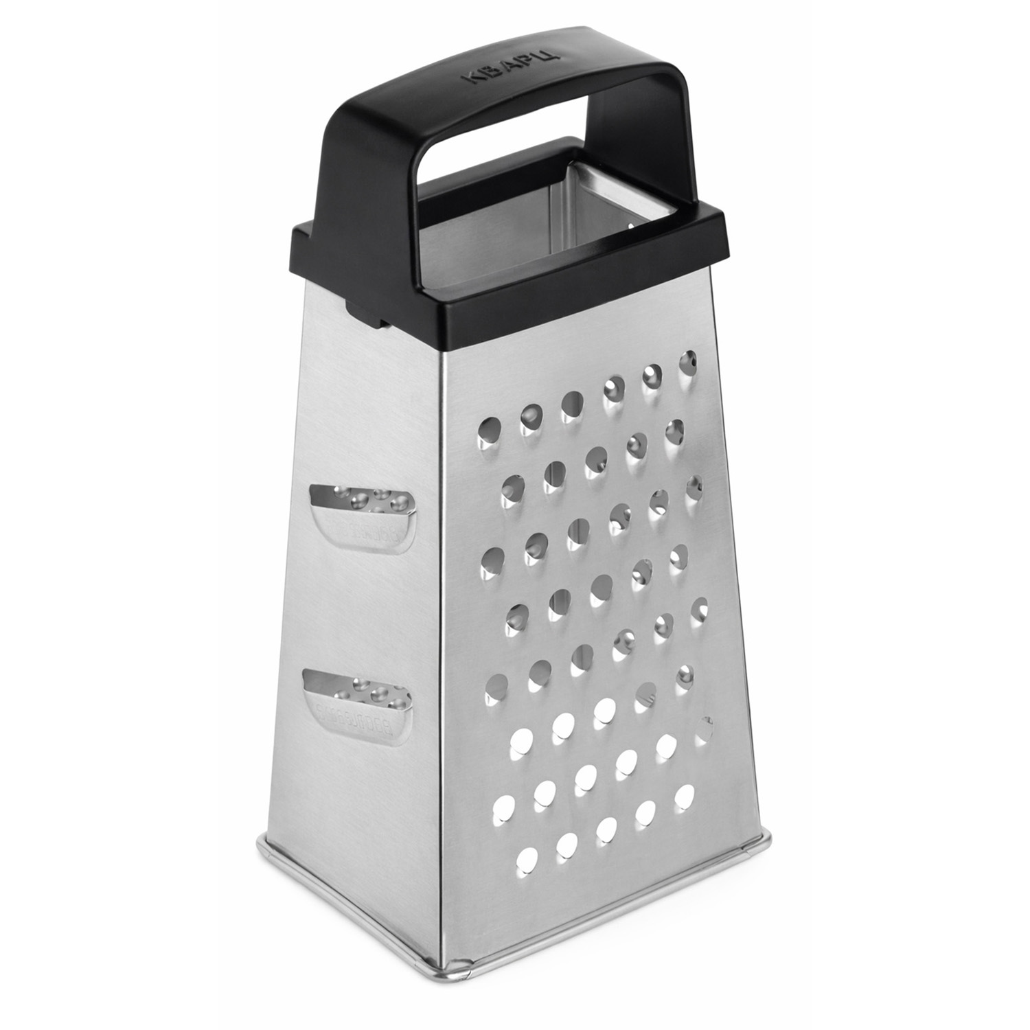 Терка 4-х гранная 22 см. белая жесть с пластик. ручкой /1/