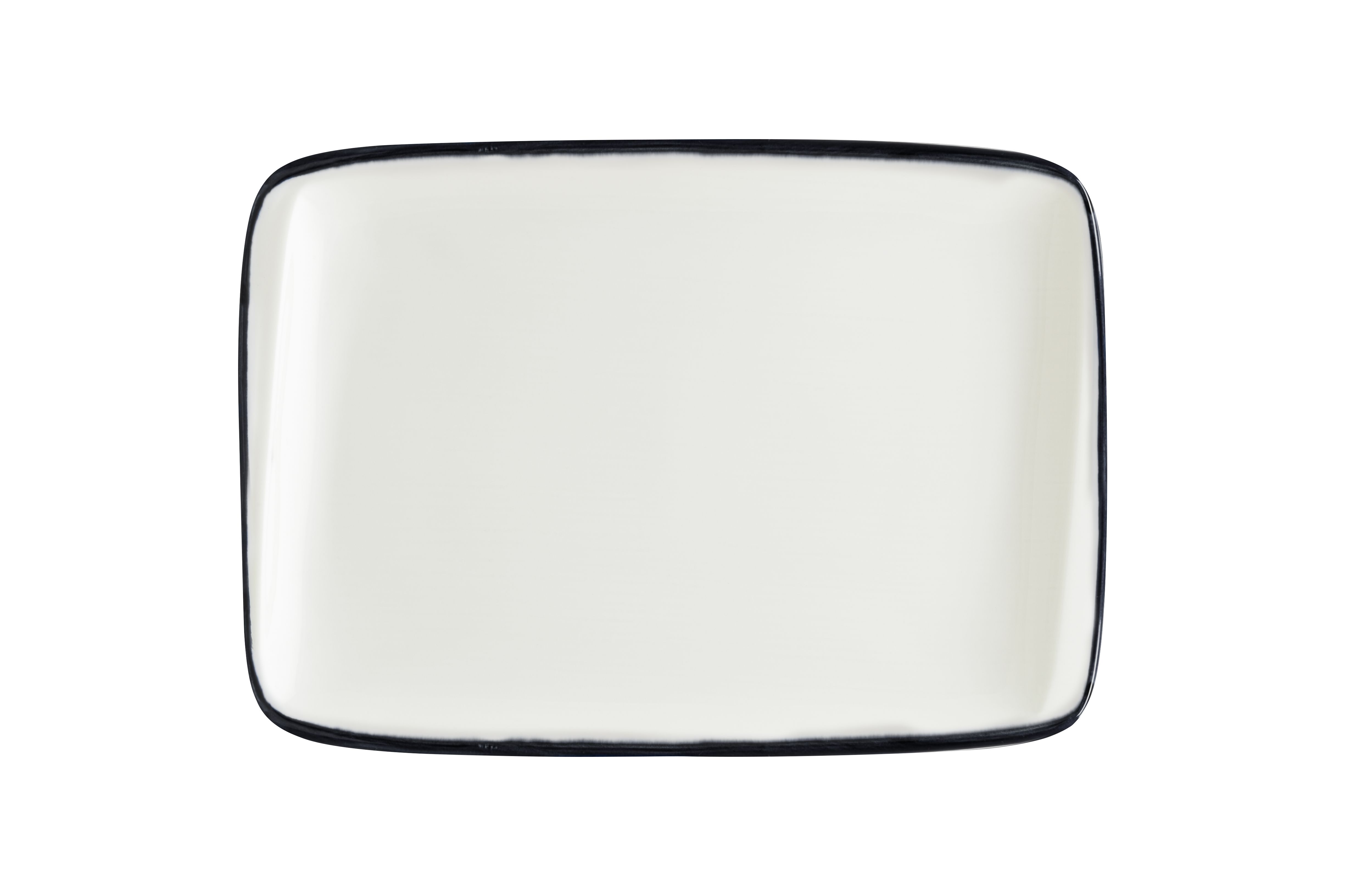 Блюдо прямоуг. 230*160 мм. Линеа Черный, форма Мув Bonna /1/12/1128/