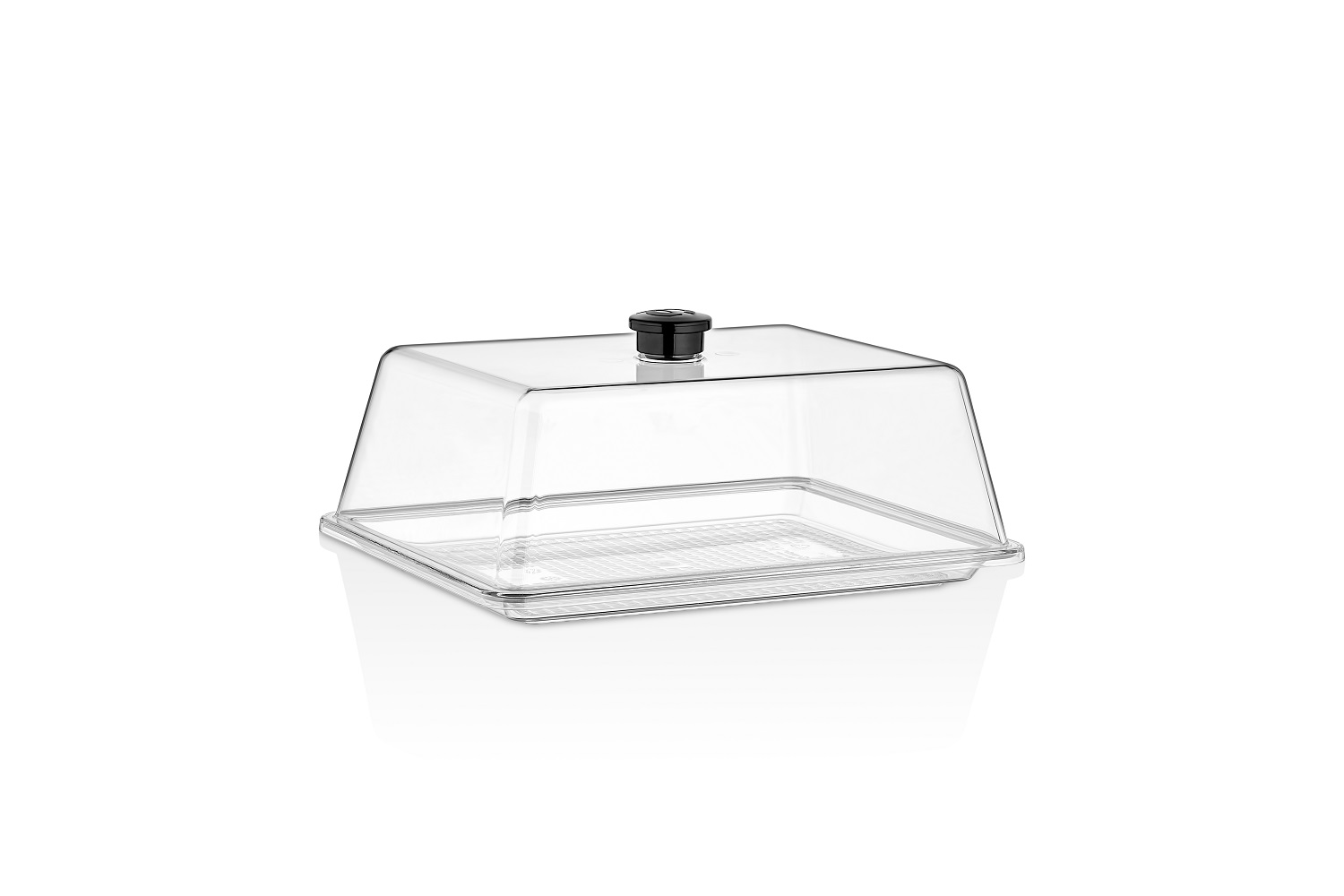 Крышка 27*21 см. h=9 см. поликарбонат, прозрачная (поднос 76859,76843,76851) GP /1/12/