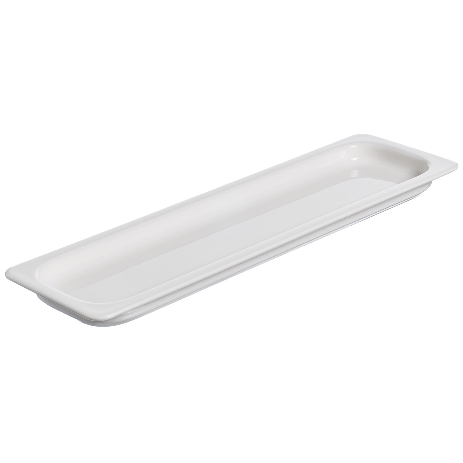 Гастроемкость 2/4 h= 30 мм. 1,1 л. белая фарфор Bonna /1/ 