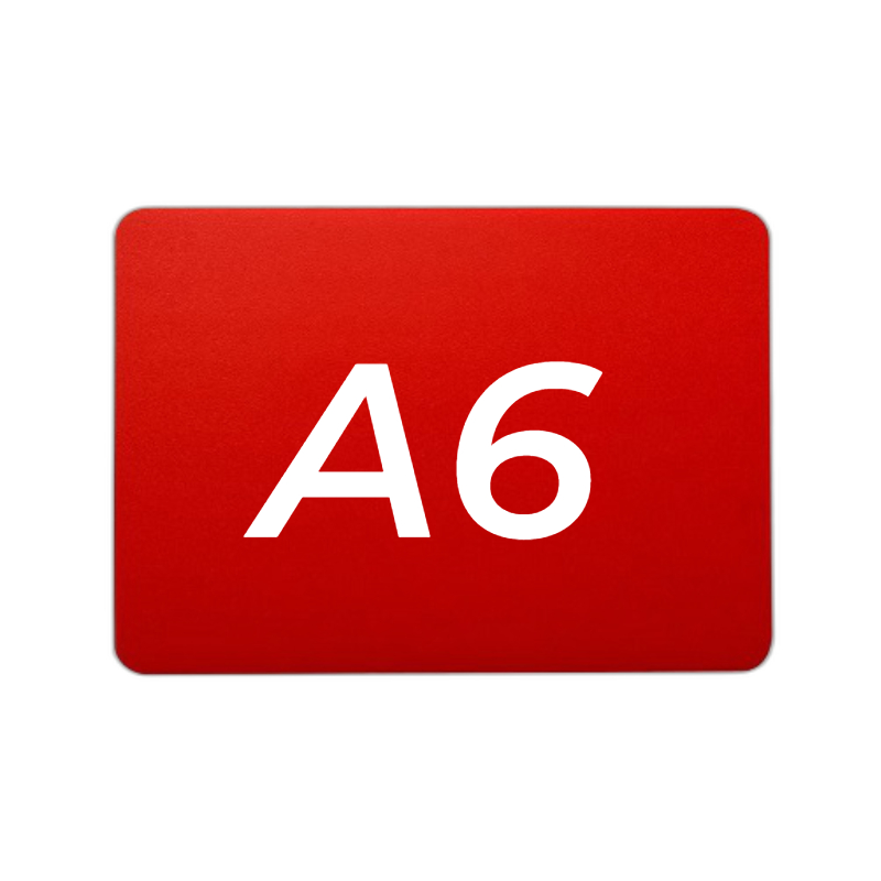 Ценник 105*148 мм. А6 меловой красный без подставки /1/ АКЦИЯ