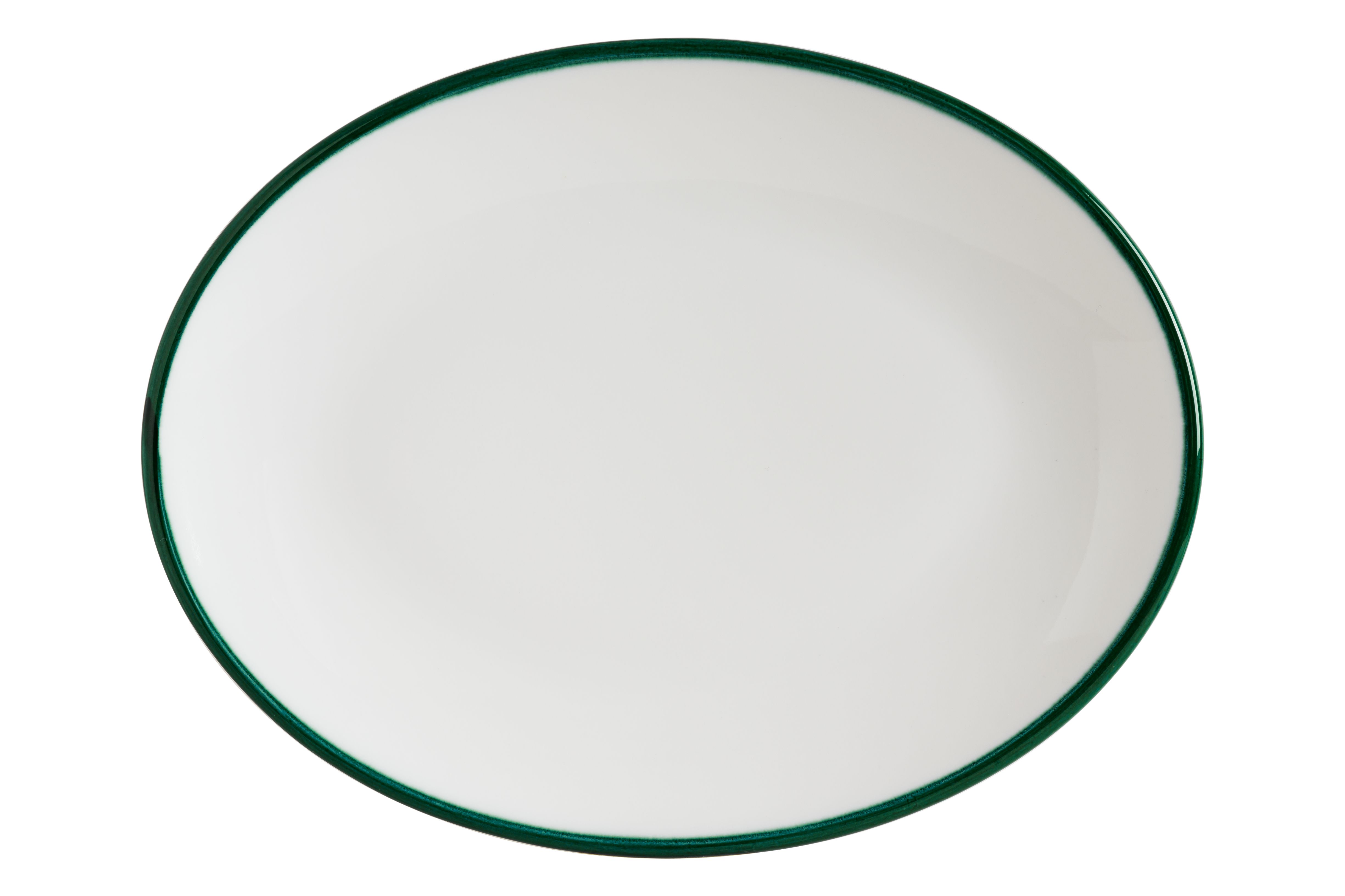 Блюдо овальное 310*240 мм. Линеа Зеленый, форма Мув Bonna /1/6/582/