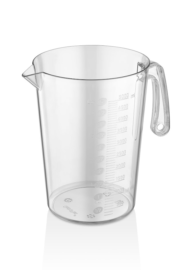 Кувшин мерный 5 л. без крышки, п/п прозрачн.  GP /1/6/