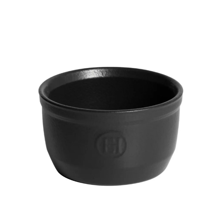 Форма для запекания  250 мл. d=100 мм. h=60 мм. (рамекин) черная керам Emile Henry /1/6/ ВДОХНОВЕНИЕ