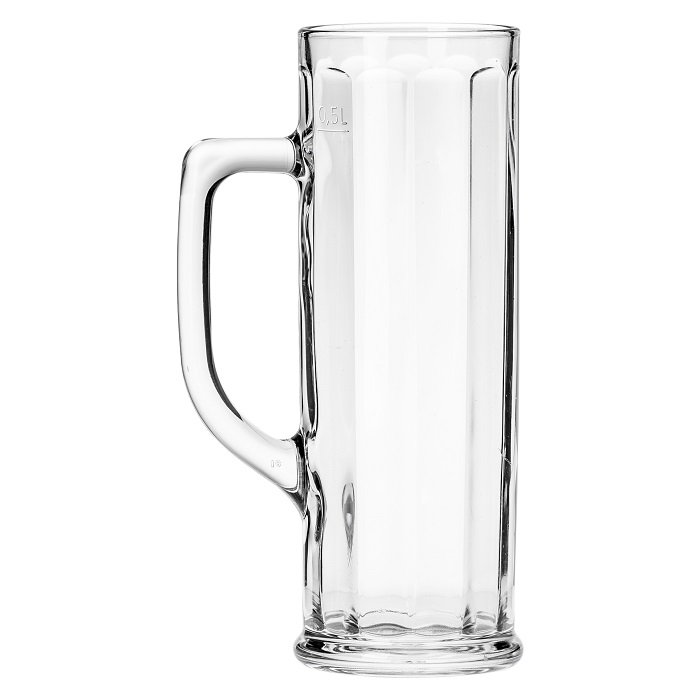 Кружка для пива  500 мл. d=75 мм. h=218 мм. с гранями Данубио Borgonovo /1/6/96/384/