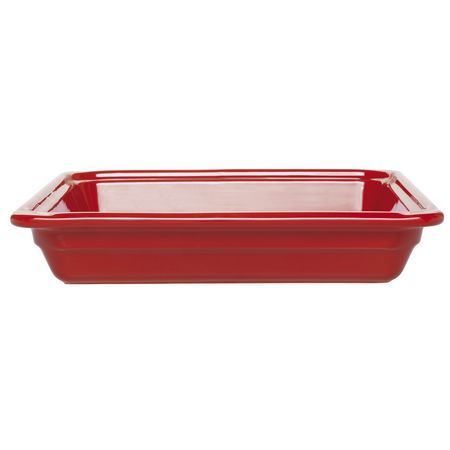 Гастроемкость 2/3 h= 65 мм. 3,3 л. красная керам Emile Henry /1/2/160/ ТП