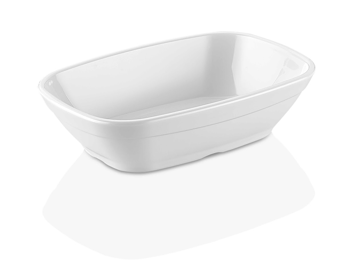 Салатник 200*140 мм. 750/650 мл. h=45 мм., касалетка поликарбонат, штабелир. GP /1/100/