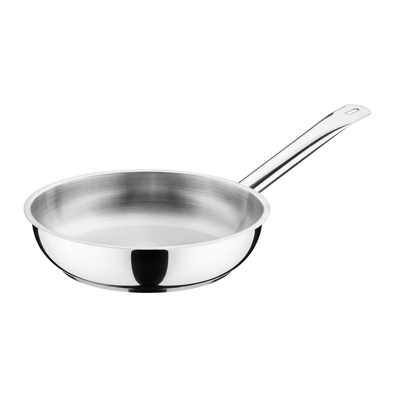 Сковорода d=24 см. h=5 см. 1,8 л. нерж. (индукция) MGsteel /1/