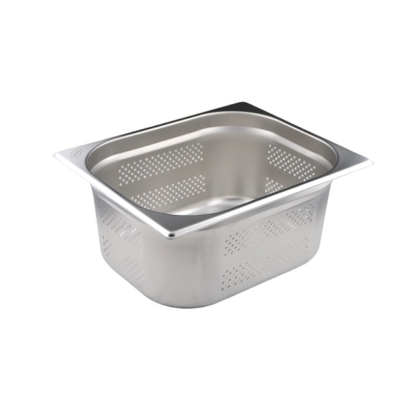 Гастроемкость 1/2 h=150 мм. 325*265 мм. 9,2 л. нерж. перфорир. d=4 мм. MGsteel /1/6/12/