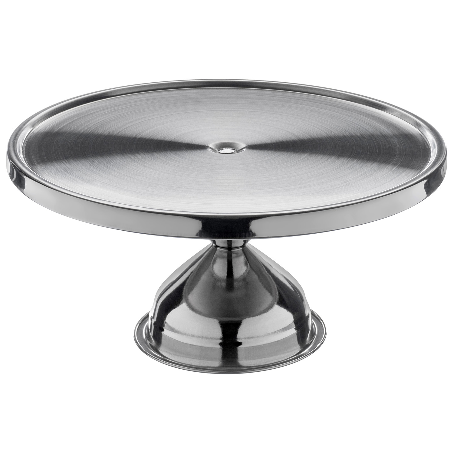Подставка для торта d=32,5 см. h=15,7 см. на ножке нерж. МГ (MG) /1/24/