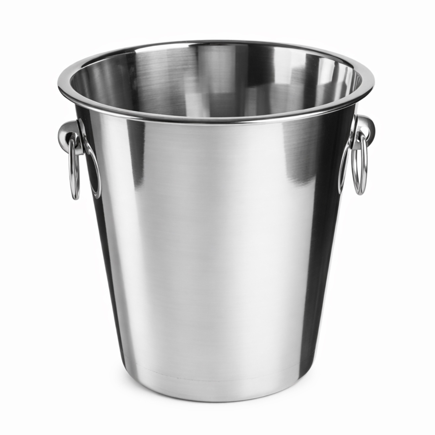 Ведро для шампанского  4 л. нерж. d=210/130 мм. h=205 мм. с кольцами для 1-й бутылки MGsteel /1/6/24/