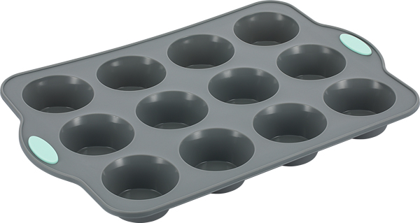 Форма для выпечки кексов 34*22,5 см. 12 ячеек d=60 мм. силикон /1/