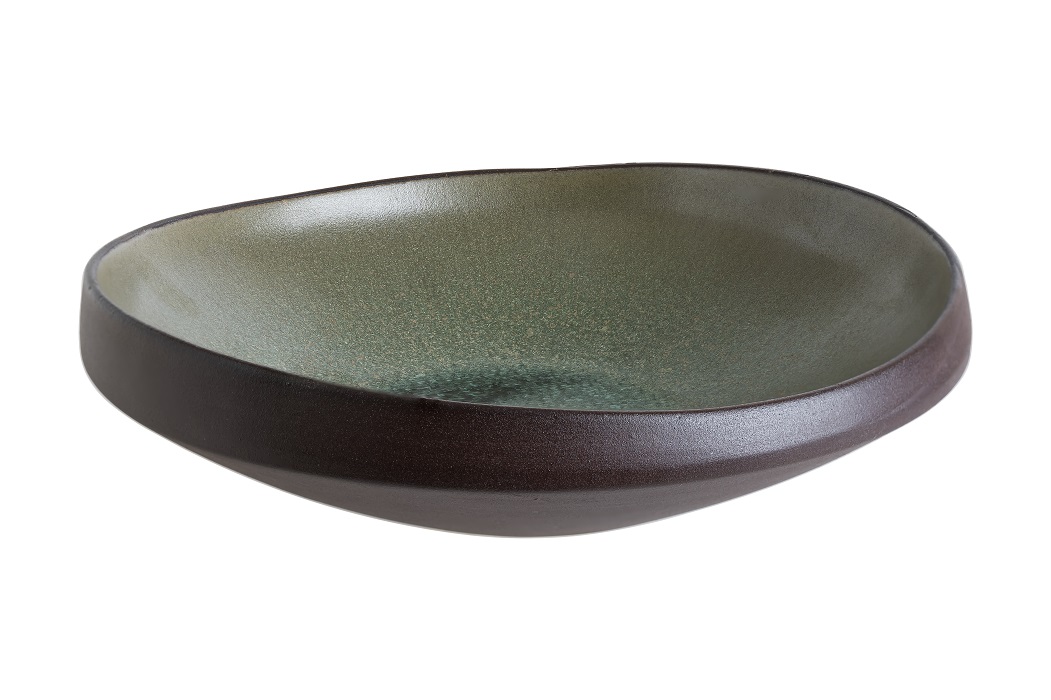 Тарелка d=210 мм. глубокая 825 мл. h=55 мм. Лагун Олив Bonna /1/6/