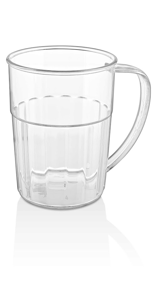 Кружка для пива 500 мл. d=100 мм. h=140 мм. поликарбонат, прозрачн. GP /1/50/