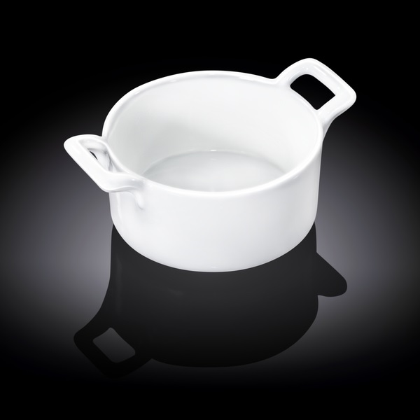 Емкость для закусок d=95 мм. h=70 мм. 75 мл. с ручками Wilmax /1/12/144/