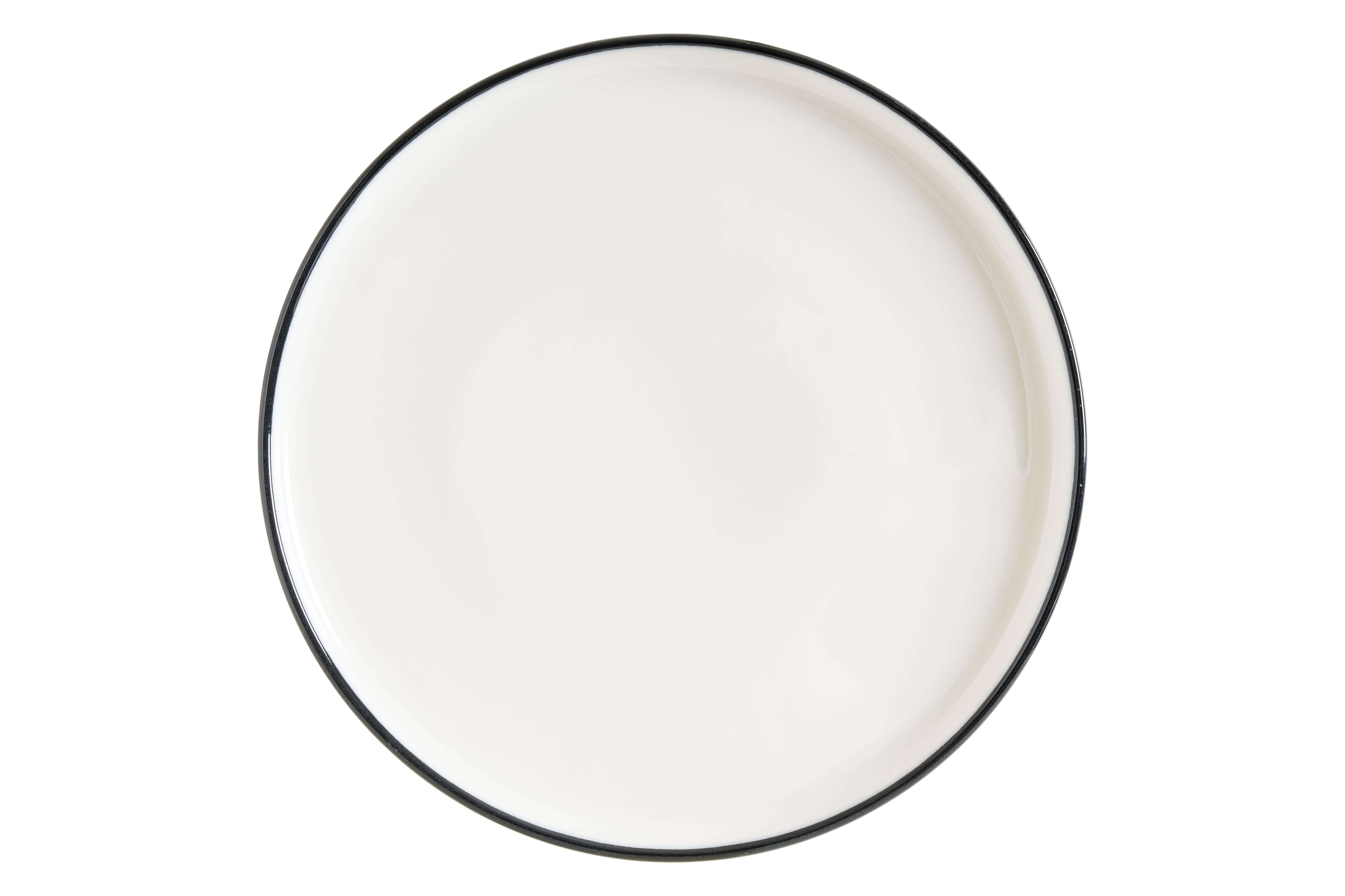 Тарелка d=220 мм. Линеа Черный, форма Хюгге Bonna /1/6/558/