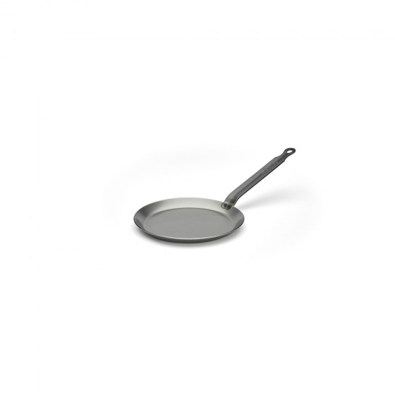 Сковорода для блинов d=18 см. h=1,5 см. 0,35 л. белая сталь (индукция) Carbone Steel De Buyer (5120.18) /1/5/