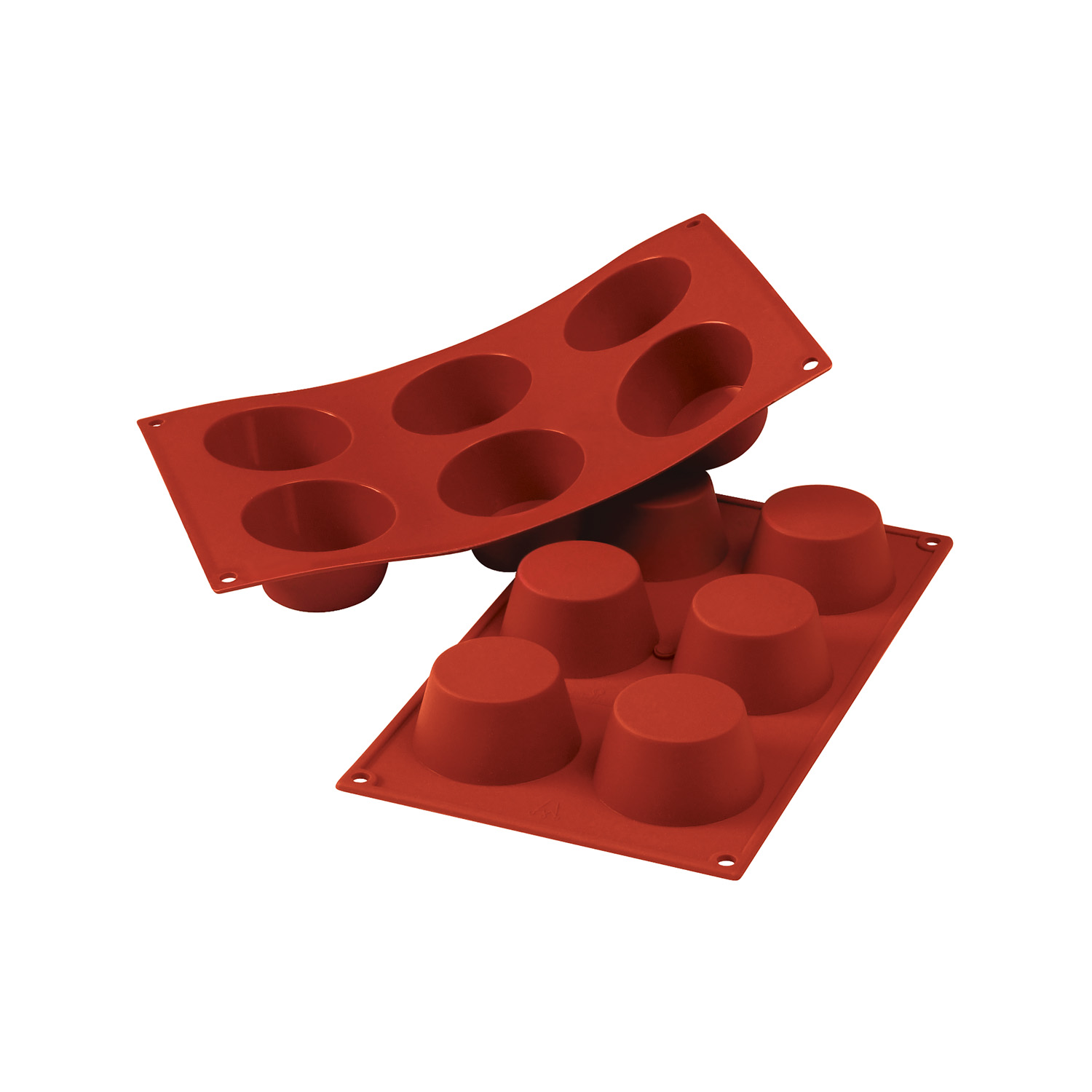 Форма для выпечки 6 ячеек 100 мл. d=69 мм. h=35 мм. Маффин силикон Silikomart /1/10/