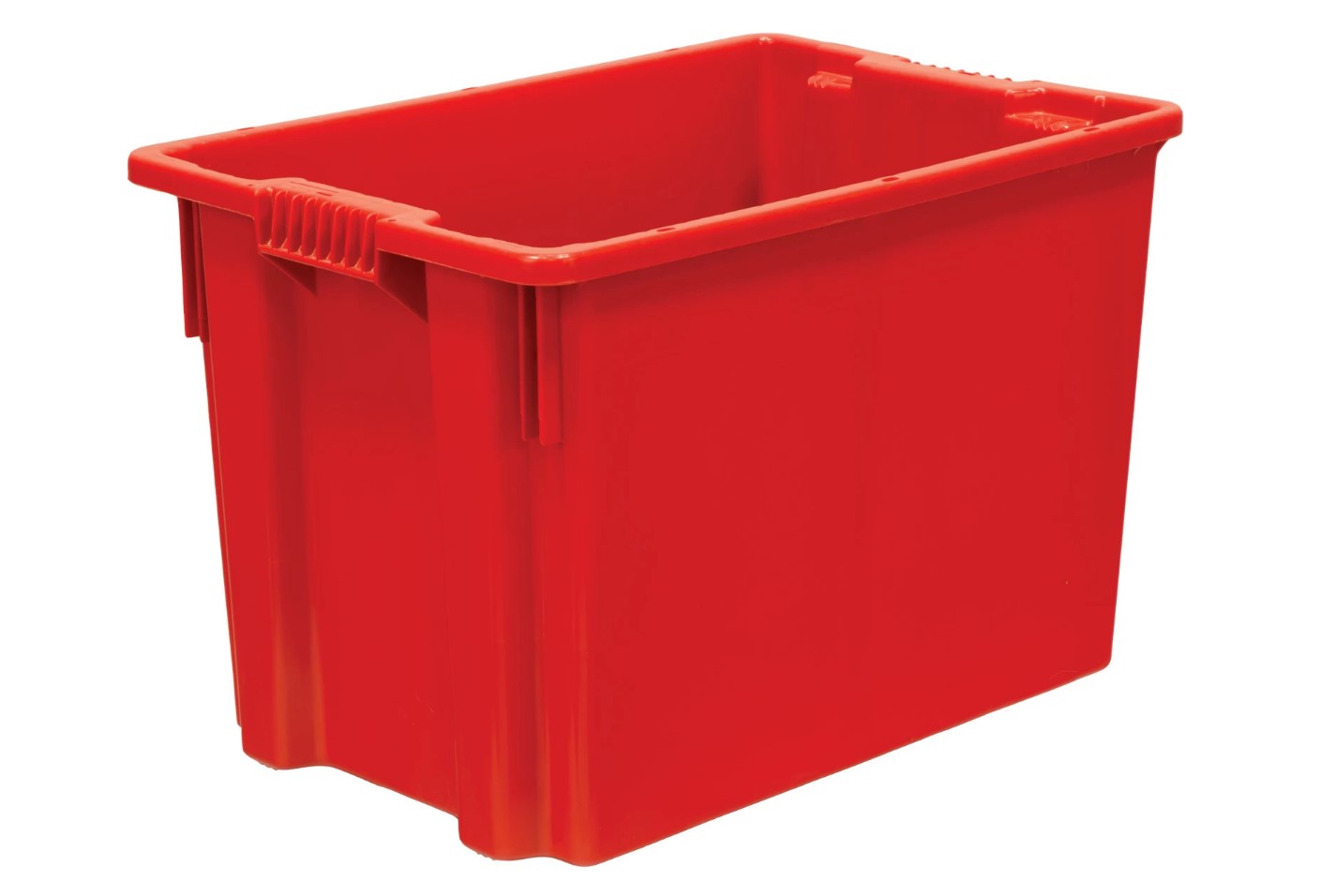 Ящик 600*400*400 мм. для мяса конусный сплошной, красный (крышка 76402) /1/72/