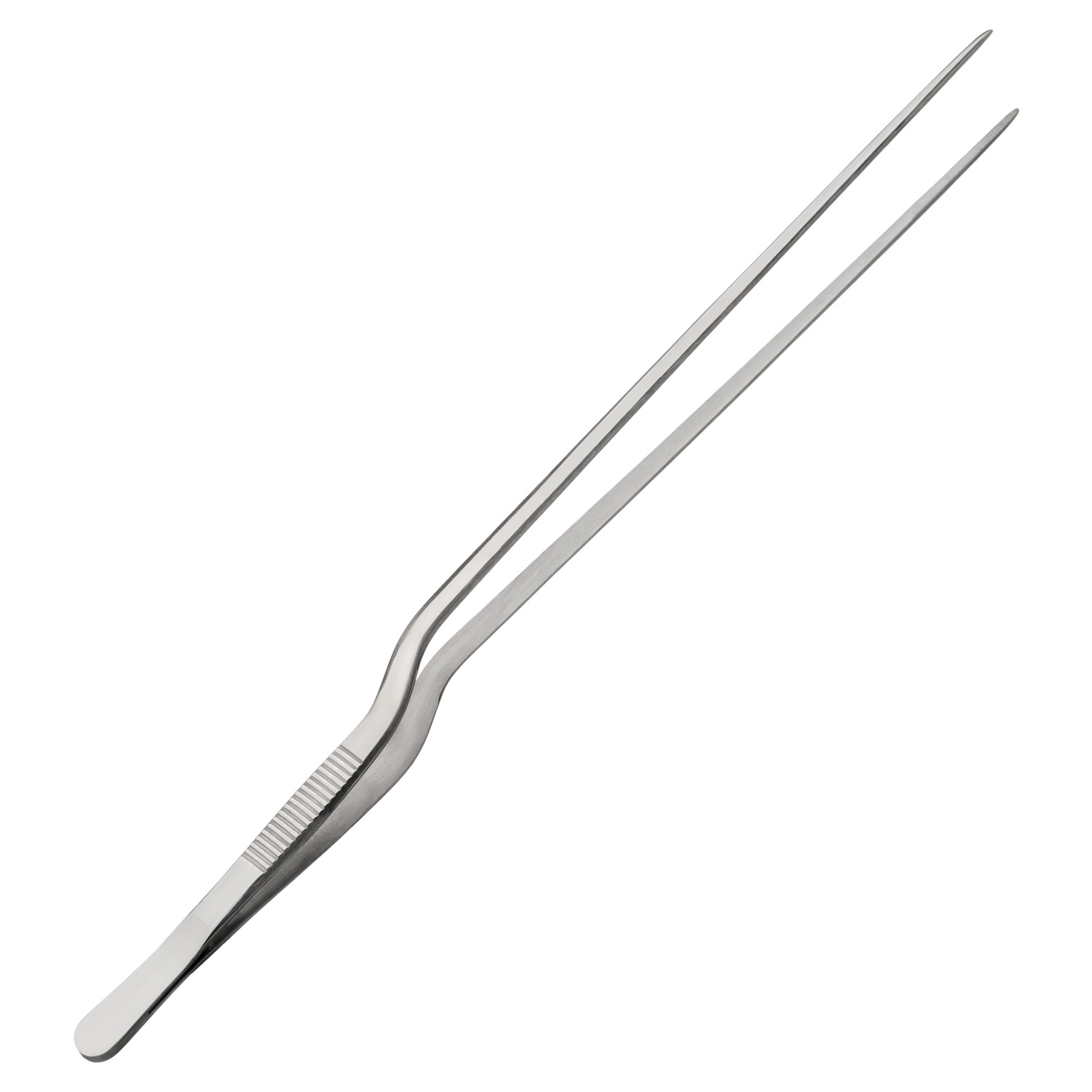 Щипцы (пинцет) 30 см. изогнутые, нерж. MGsteel /1/100/ АКЦИЯ