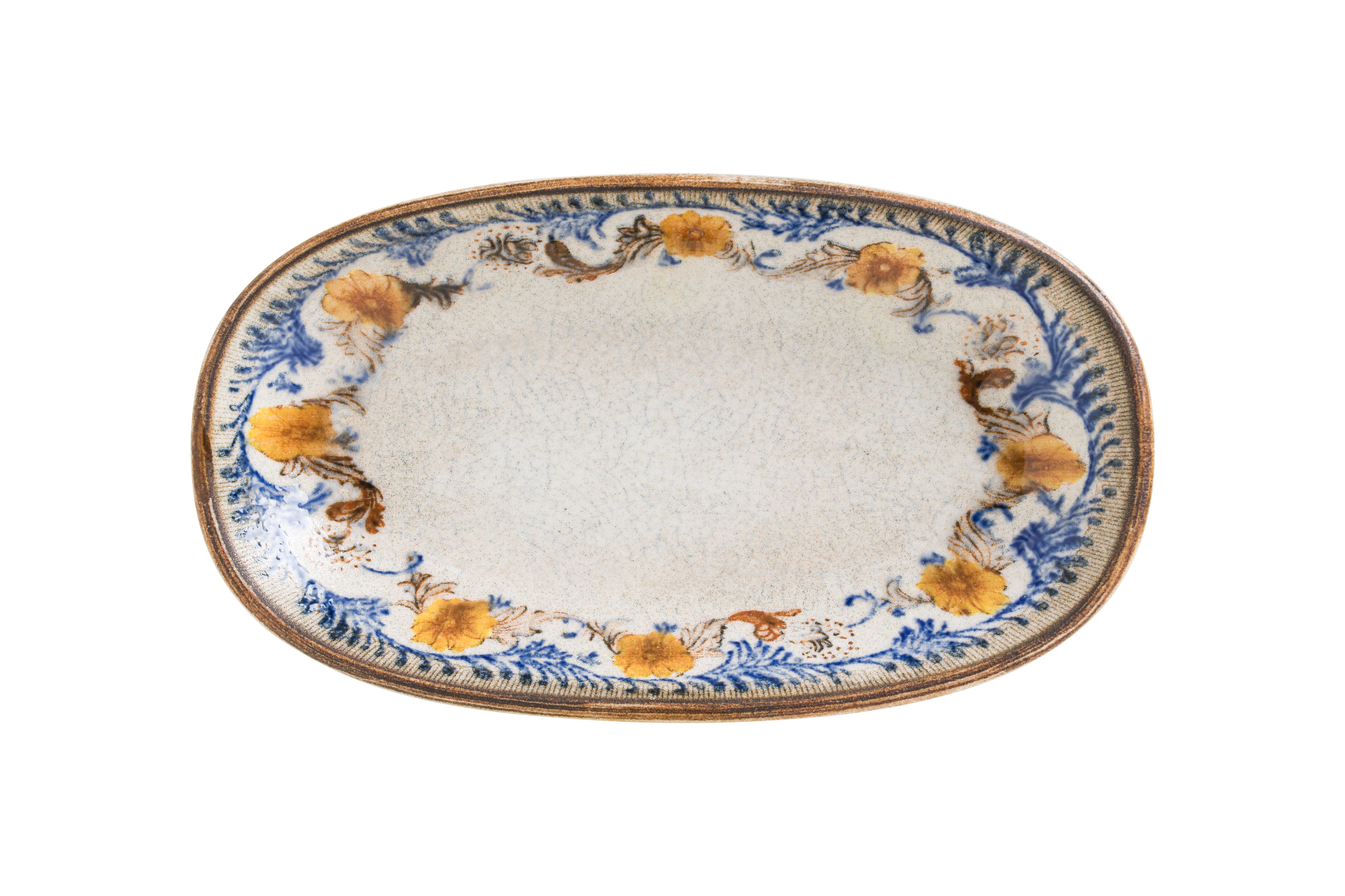 Блюдо овальное 190*110 мм. Ретро Флорал, форма Гурмэ Bonna /1/12/2304/ ВДОХНОВЕНИЕ