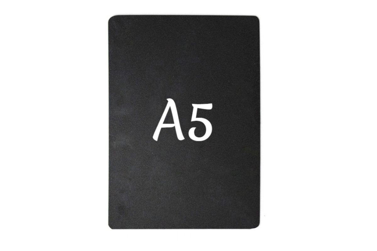 Ценник 210*148 мм. А5 меловой черный без подставки /1/ 