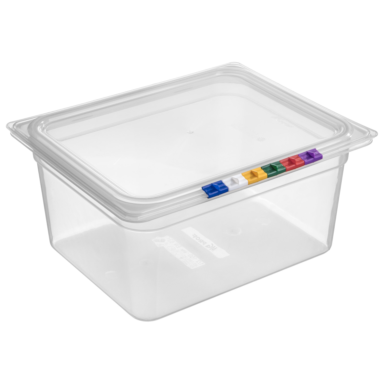 Гастроемкость 1/2 h=150 мм. 325*265 мм. 8,9 л. п/п прозрачная с крышкой MGprof /1/8/