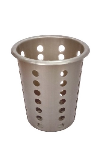 Подставка для столовых приборов (стакан) d= 95 мм. h=130 мм. перфор. стальной, пластик MGprof /1/17/