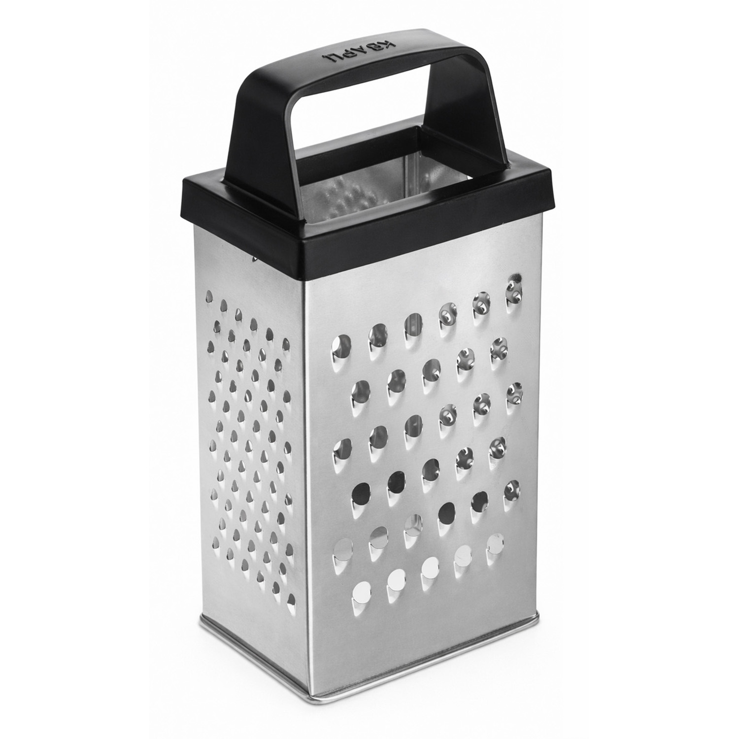 Терка 4-х гранная 18,2 см. белая жесть с пластик. ручкой /1/