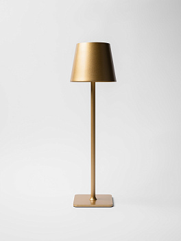 Лампа настольная d=11 см. h=38 см. 3 цвета, сенсорная регулировка яркости, нерж., золотая LED POST-MODERN MGline /1/20/ Лампа настольная d=11 см. h=38 см. 3 цвета, сенсорная регулировка яркости, нерж., золотая LED POST-MODERN MGline /1/20/