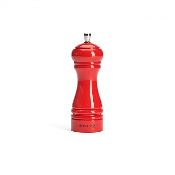 Мельница для соли h=14 см. бук, красная De Buyer (S345.143232) /1/6/