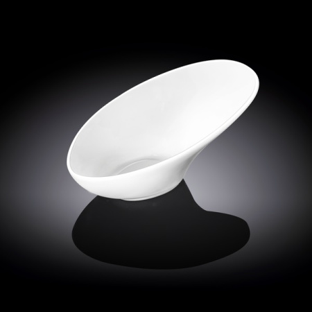 Салатник для комплимента 50 мл. 115*70 мм. h=25/55 мм. скошенный край Wilmax /6/72/