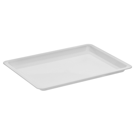 Поднос для подачи 26*20 см. поликарбонат, белый б/крышки (крышка 76834) GP /1/24/