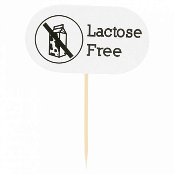 Флажок "LACTOSE FREE" 8 см. 100 шт/уп /1/40/  Флажок "LACTOSE FREE" 8 см. 100 шт/уп /1/40/