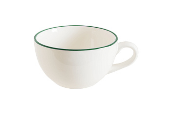 Чашка 230 мл. чайная d=93 мм. h=69 мм. Линеа Зеленый (блюдце 78069) Bonna /1/6/792/