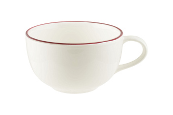 Чашка 350 мл. чайная d=110 мм. h=68 мм. Линеа Бургундия (блюдце 78038) Bonna /1/6/456/