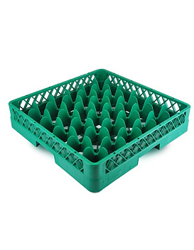 Кассета для бокалов 500*510*100 мм. 36 ячеек 75*75*90 мм. зеленая п/п Tribeca (BB-36) /1/6/ Кассета для бокалов 500*510*100 мм. 36 ячеек 75*75*90 мм. зеленая п/п Tribeca (BB-36) /1/6/