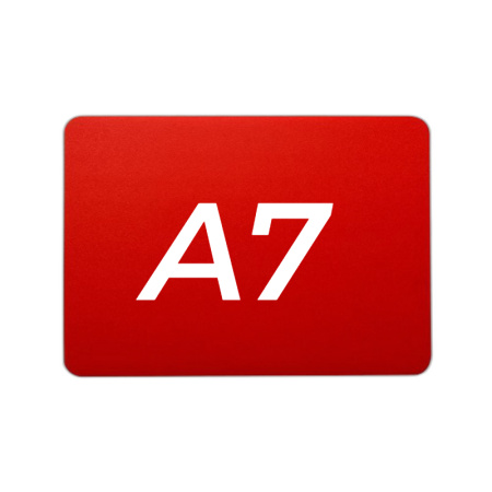 Ценник 105*74 мм. А7 меловой красный без подставки /1/ АКЦИЯ