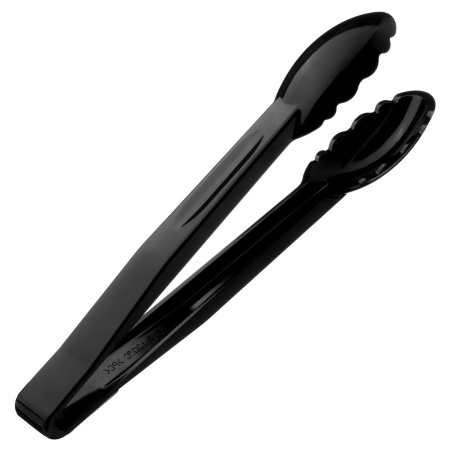 Щипцы универсальные 24 см. черные поликарбонат (до +120°C) MGprof /1/20/ АКЦИЯ