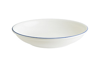 Тарелка d=200 мм. глубокая 500 мл. h=40 мм. Ретро синий край, форма Гурмэ Bonna /1/12/900 ВДОХНОВЕНИЕ