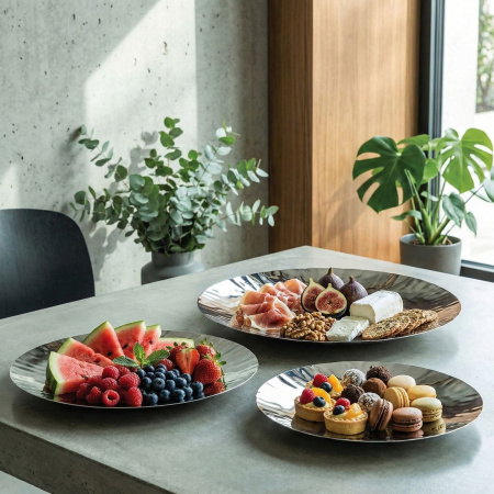 Блюдо для подачи d=310 мм. нерж. Abert /1/