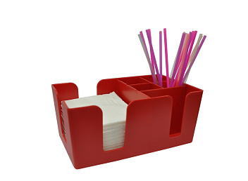 Подставка барная для салфеток и украшений красная MGprof /1/25/ АКЦИЯ