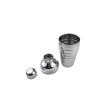 Шейкер 0,45 л. 20 см. нерж. Европейский, ребристый MGsteel /1/72/ АКЦИЯ Шейкер 0,45 л. 20 см. нерж. Европейский, ребристый MGsteel /1/72/ АКЦИЯ