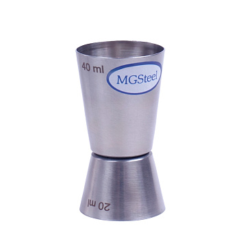 Джиггер 20/40 мл. d=38/40 мм. h=76 мм. нерж. MGsteel /1/200/ Джиггер 20/40 мл. d=38/40 мм. h=76 мм. нерж. MGsteel /1/200/