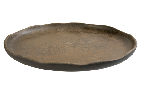 Тарелка d=195 мм. Базальт, волнистый край Bonna /1/6/