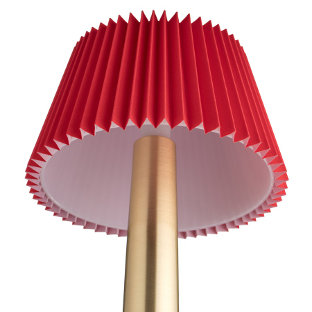 Лампа настольная d=13,5 см. h=26,5 см. 3 цвета, сенсорная регулировка яркости, нерж., красная LED PINE MGline /1/20/