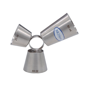 Джиггер 20/30/50 мл. d=38/42/40/ мм. h=115 мм. нерж. MGsteel /1/72/ Джиггер 20/30/50 мл. d=38/42/40/ мм. h=115 мм. нерж. MGsteel /1/72/