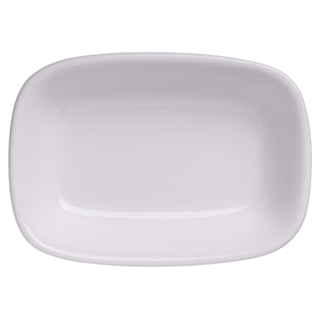 Соусник 100 мл. 120*85 мм. h=30 мм., касалетка Белый, форма Гурмэ Bonna /1/12/3612/