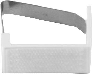 Зажим для скатерти белый с липучкой /пластина MGprof /1/100/ Зажим для скатерти белый с липучкой /пластина MGprof /1/100/