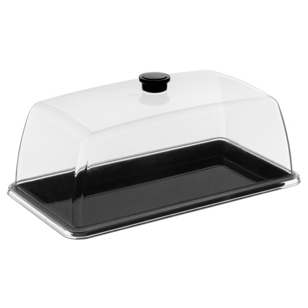 Поднос для подачи GN 1/3 32,5*16,7 см. поликарбонат, черный б/крышки (крышка 76830) GP /1/36/